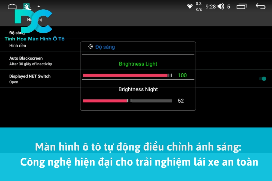 Màn hình ô tô tự động điều chỉnh ánh sáng: Công nghệ hiện đại cho trải nghiệm lái xe an toàn