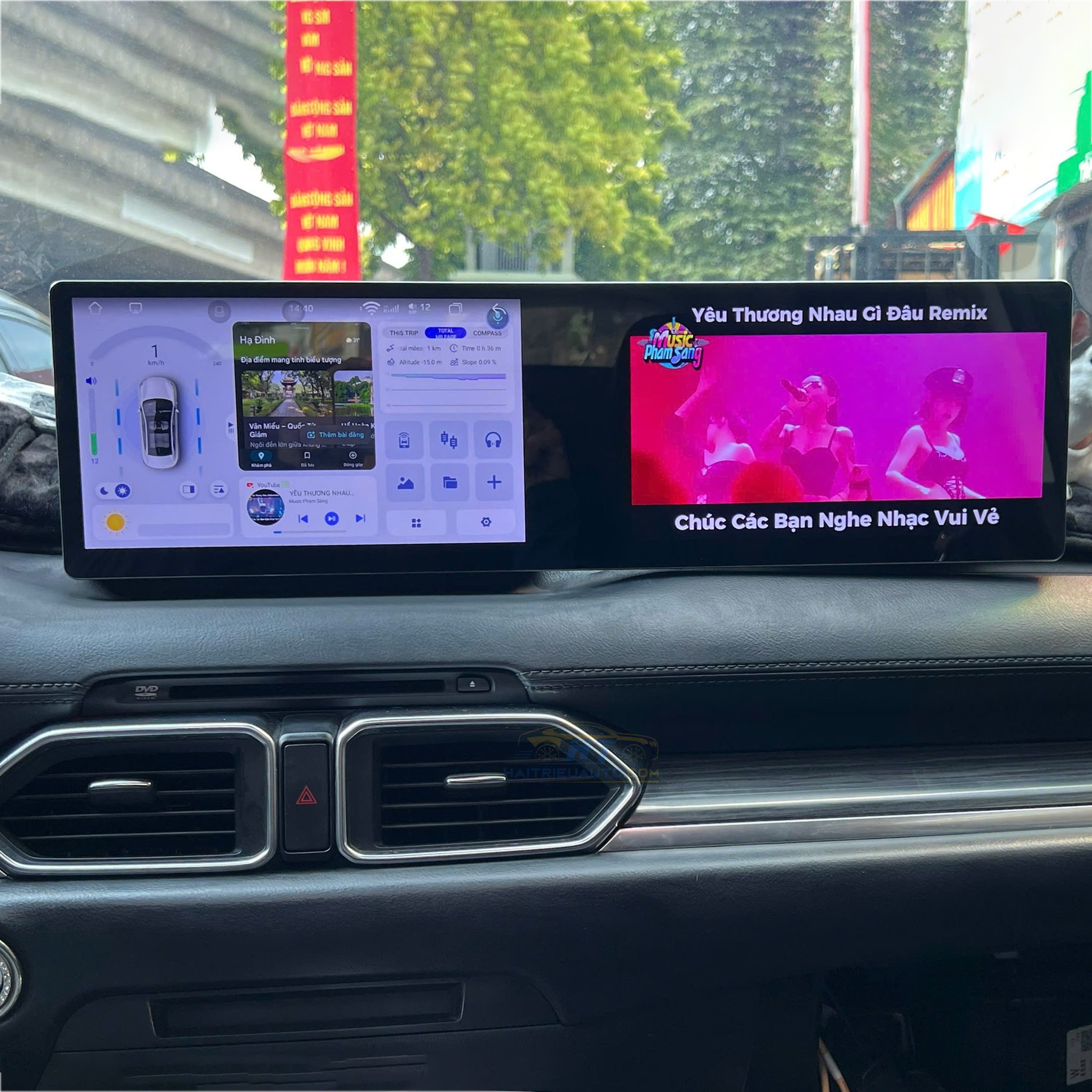 Màn hình android OMAS 20 inch Mazda CX5 2018- 2024 - Ram 6GB - 128GB liền camera 360