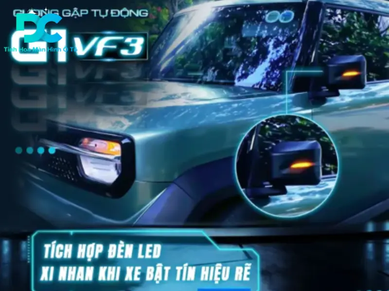 Gương điện gập tự động VF3 G1 HTD