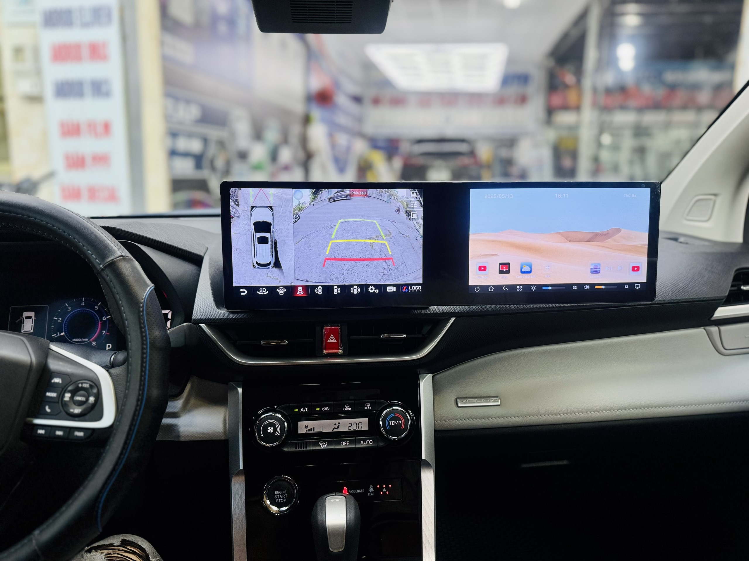 Màn hình android OMAS 20 inch TOYOTA VELOZ - Ram 6GB - 128GB liền camera 360