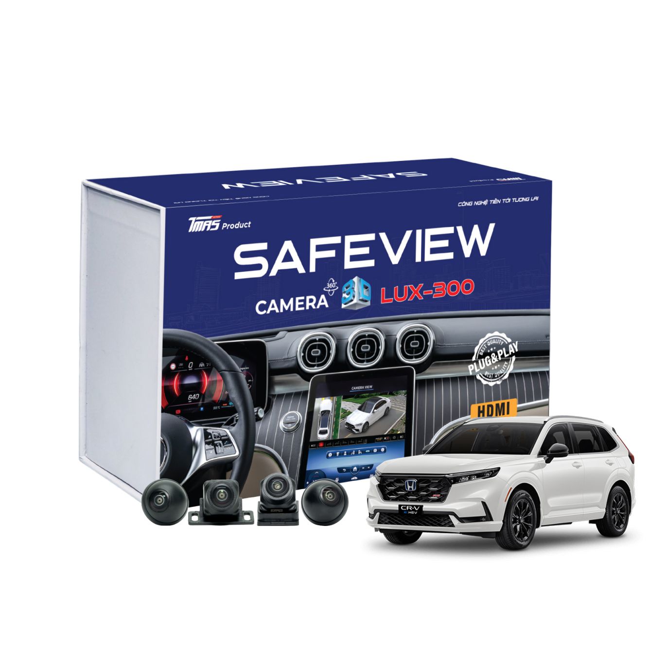Camera 360 SAFEVIEW LUX - 300 dành riêng cho xe Honda
