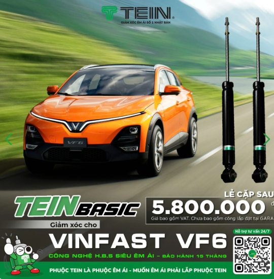 Phuộc giảm xóc TEIN dành cho Vinfast VF6 (lẻ cặp sau) 